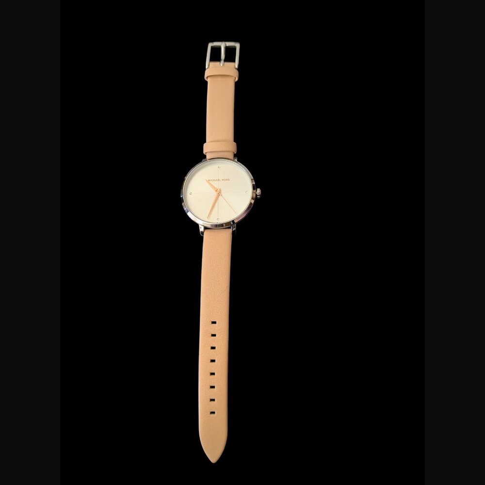 Michael Kors Mk 2778 Womens Charley Genuine Leather Silver Tone Wristwatch - Picture 6 of 9
